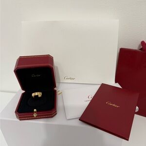 Cartier Love Ring – Size 53 – Authentic with Certificate & Box